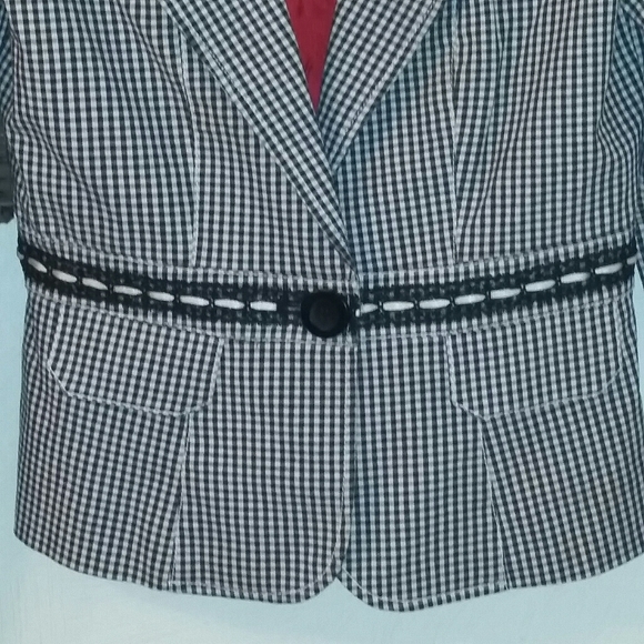 Rampage checkered lined blazer, M - Picture 3 of 6